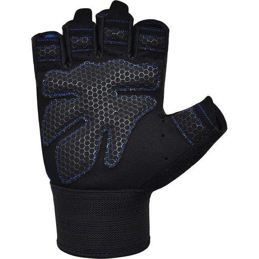 Рукавички для фітнесу RDX W1 HALF BLUE PLUS-S (1377367)