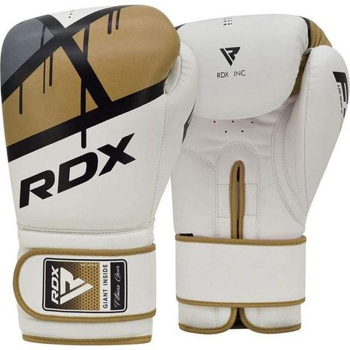 Боксерські рукавиці RDX F7 Ego Golden 10 унцій (капа в комплекті) (1377403)