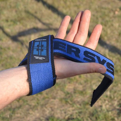 Лямки для тяги Power System PS-3401 Lifting Straps Duplex Black/Blue (1377853)
