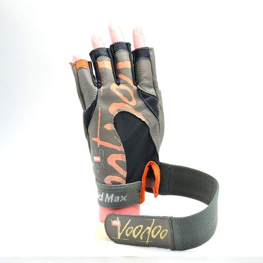 Рукавички для фітнесу MadMax MFG-921 Voodoo Light grey/orange M (1378232)