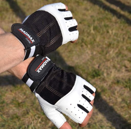 Рукавички для фітнесу MadMax MFG-248 Clasic White M (1378286)