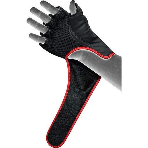 Рукавиці для ММА RDX F6 KARA Matte Red L (капа у комплекті) (1378643)