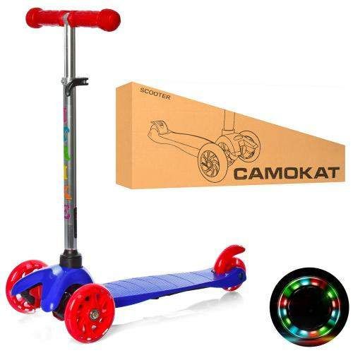 Дитячий самокат iTrike BB 3-013-4-C-DBL MINI колеса, що світяться (1379097)