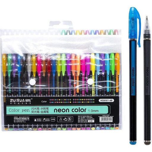 Набір гелевих ручок "Neon color" Bambi HG6107-48, 48 кольорів (1380600)
