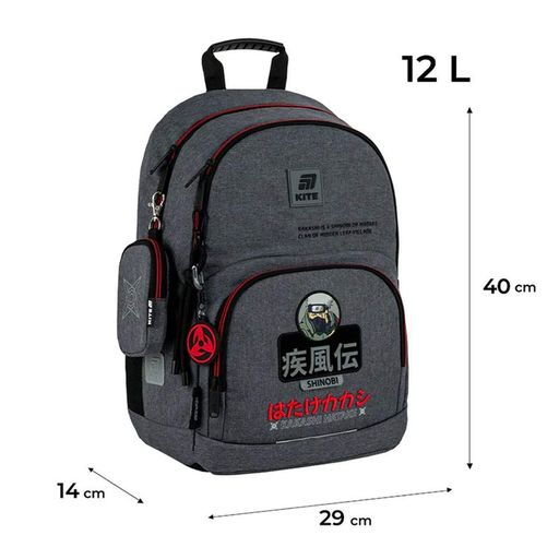 Шкільний набір Kite Education Naruto Shippuden Рюкзак + Пенал + Сумка для взуття SET_NR25-585M-1 (1381975)