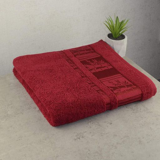 Набір рушників для ванни 3шт GM Textile 50х90см, 50х90см, 70х140см BambooN 450г / м2 (Червоний) (1382102)
