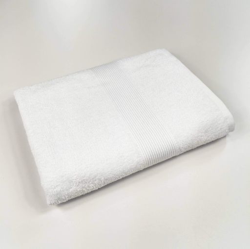 Комплект махровых полотенец с бордюром 2шт GM Textile 50х90см, 70х140см 400г/м2 (Белый) (1382381)