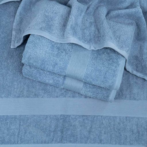 Рушник для рук та обличчя махровий з Бордюром GM Textile 40х70см 400г/м2 (Синій) (1382489)