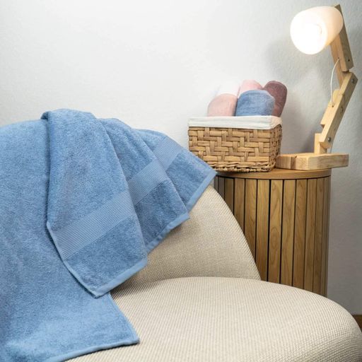 Рушник для рук та обличчя махровий з Бордюром GM Textile 40х70см 400г/м2 (Синій) (1382489)