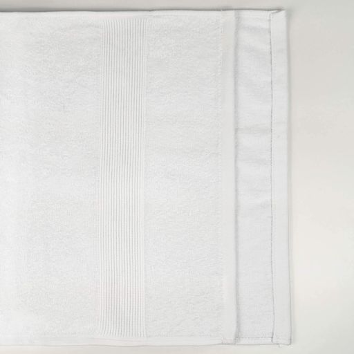 Банний махровий рушник з бордюром GM Textile 70х140см 400г/м2 (Білий) (1382490)