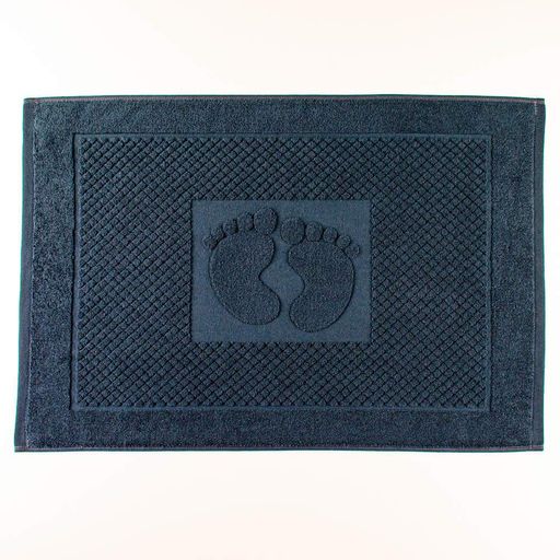 Махровое полотенце жаккардовое для ног GM Textile 50х70см 600г/м2 (Черный) (1382494)