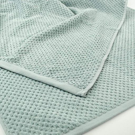 Набор махровых полотенец однотонных 2шт 50x90см, 70x140см Damask Премиум качества Жаккардовое с велюром 550г/м2 (Мятный) GM Textile (1382508)