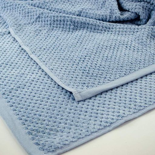 Набір махрових однотонних рушників 3шт 50x90см, 50x90см, 70x140см Damask Преміум якості Жакардове з велюром 550г/м2 (Блакитний) GM Textile (1382515)