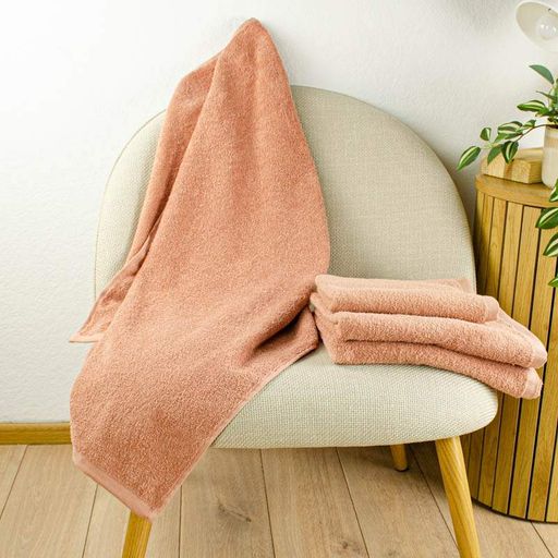 Набір махрових рушників 2шт GM Textile 50х90см, 70х140см 400г/м2 (Темно-Бежевий) (1382519)