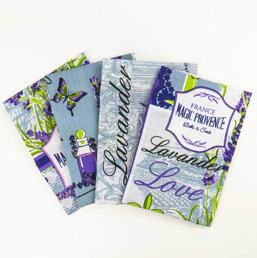 Кухонное полотенце рогожка с петелькой и принтом lavender love 35х61см 180г/м2 (Лавандовый) GM Textile (1382522)