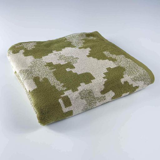 Банное махровое полотенце Пиксель Военный 70х140см 450г/м2 (Хаки) GM Textile (1382529)