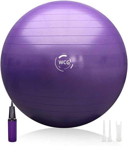Фітбол WCG Anti-Burst 55 см Фіолетовий (1386830)