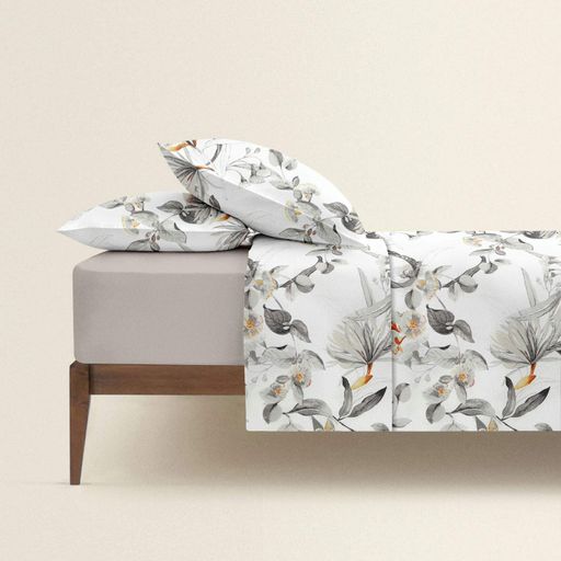 Євро постільна білизна з простирадлом на резинці ROYAL FLOWERS CS1 COSAS (4822052349106) (1390177)