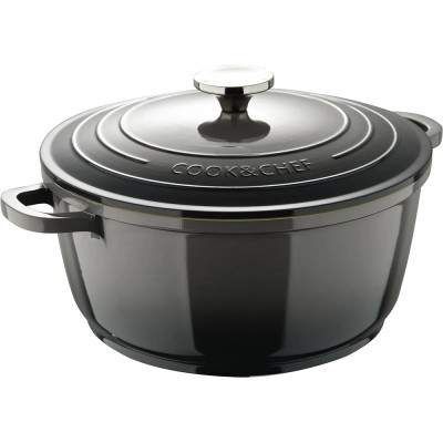 Каструля Bergner Excalibur з кришкою Сіра 5.8 л (BG-36102-GY) (1396479)