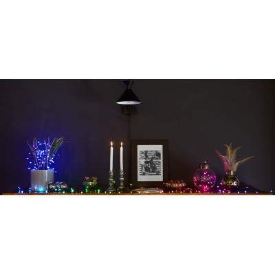 Гирлянда Twinkly Smart LED Strings RGBW 400, BT + WiFi, Gen II, IP44, кабель (TWS400SPP-BEU) (1398683)