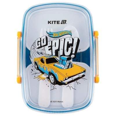 Ланч-бокс детский Kite Hot Wheels з наповненням 750 мл (HW25-181) (1399026)