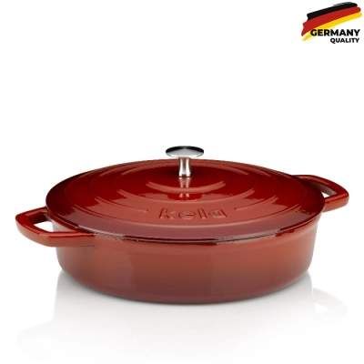 Сотейник Kela Calido Cover 28 см 3,2 л Red (11938) (1399853)