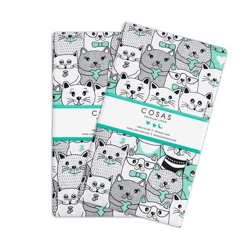 Набір наволочок на подушку 50х70 MINT CAT COSAS (4822052023693) (1400053)