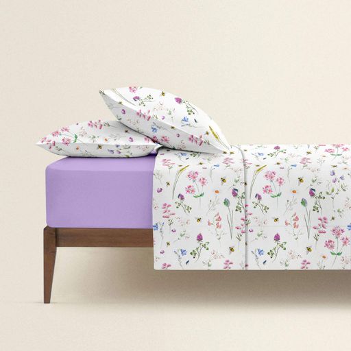 Сімейна постільна білизна з простирадлом на резинці FLORAL DANCE CS2 COSAS (4822052451571) (1400935)