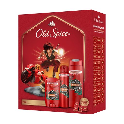Подарочный набор мужской OLD SPICE Bearglove (гель для душа, 250 мл + дезодорант-стик, 50 мл + дезодорант-спрей, 150 мл)