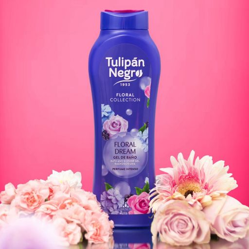 Парфюмированный гель для душа Tulipan Negro Floral Collection Bath And Shower Gel Цветочные мечты, 650 мл