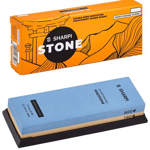 Камінь точильний SHARPI 180/600 18x6x2.8 см Чорно-блакитний (SH-WS-1860) (1405334)