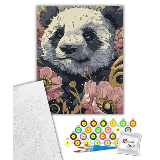 Цветочная пандочка Картина по номерам  11697-AC 40х50 см           Art Craft (1411488)
