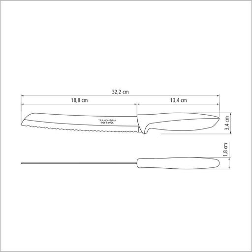 Кухонный нож Tramontina Plenus Light Bread 203 мм (m358268) (1412849)