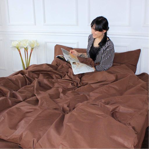 Постільна білизна MirSon Ranforce Elite 19-1217 Chocolate perla 200х220 (m196681) (1414853)
