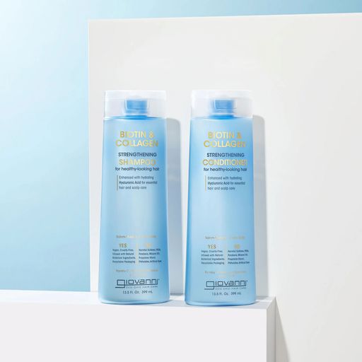 Укрепляющий кондиционер для волос Giovanni Biotin & Collagen Strengthening Conditioner Биотин и коллаген