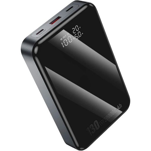 Зовнішній акумулятор Hoco Q30A 20000mAh 130W Metal Gray [123636] (1421812)