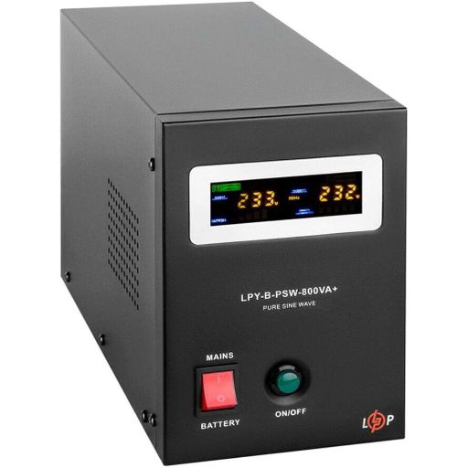 Джерело безперебійного живлення (ДБЖ) LogicPower LPY-B-PSW-800VA 12V + АКБ LPM-MG 12V - 100 Ah (20338)  [110335] (1422053)