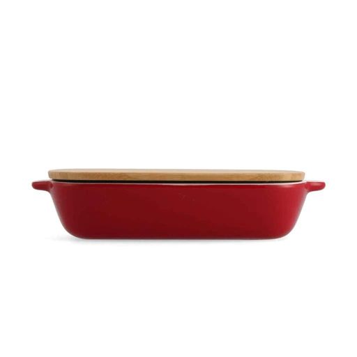 Форма для випікання KitchenAid з кришкою керамогранітна 1,9 л Червона (m358819) (1422367)