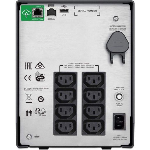 Источник бесперебойного питания (ИБП) APC Smart-UPS C 1500VA 230V LCD IEC (SMC1500IC) [137972] (1422566)