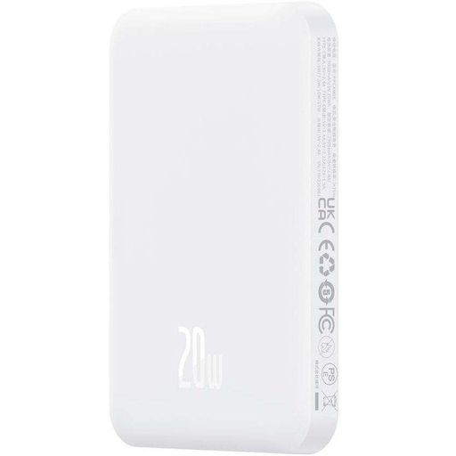 Внешний аккумулятор Baseus Magnetic Mini 5000mAh 20W White (P10022107223-00) [117952] (1423219)