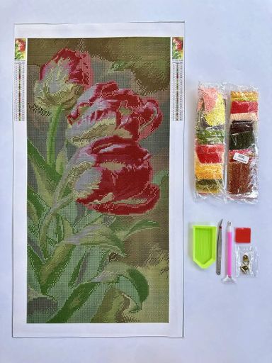 Алмазная мозаика Букет тюльпанов 30х60 см ColorArt TS1302 (1423720)