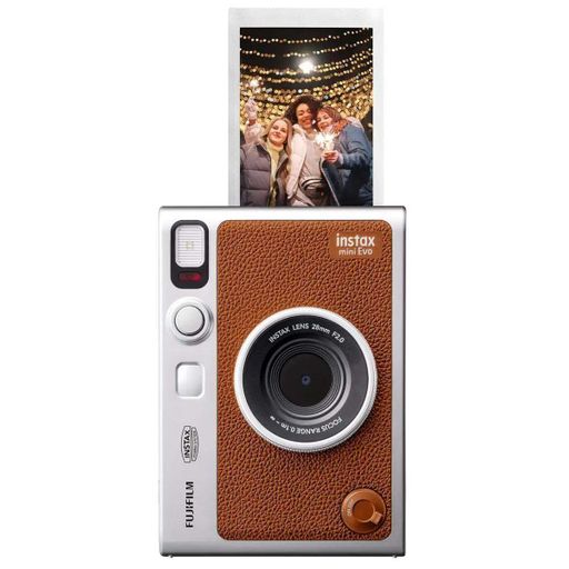 Подарочный набор камера Fujifilm Instax Mini EVO, Фотобумага 20 шт, Чехол, Фотоальбом 108 фото Коричневый (1429093)