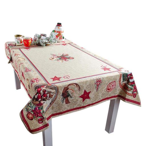 Скатертина гобеленова Lefard "Santa claus" 100x100 см (732-184) (1432200)