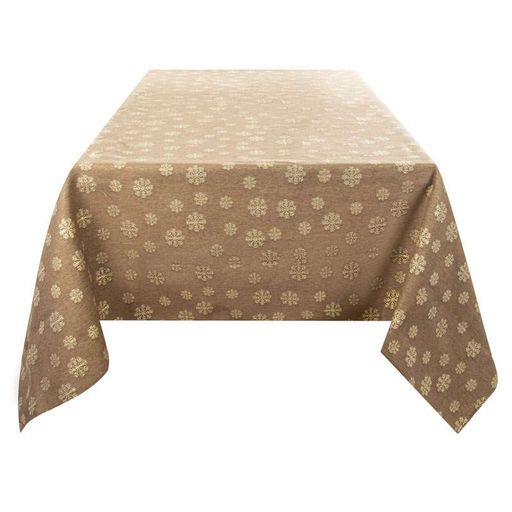 Скатертина тефлонова Lefard "Karen lurex teflon taupe" 160х240см (715-344) (1432913)