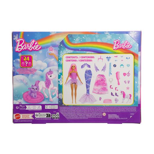 Адвент-календарь Barbie Фантастическая трансформация, от 3 лет, 24 предмета (JFL66)