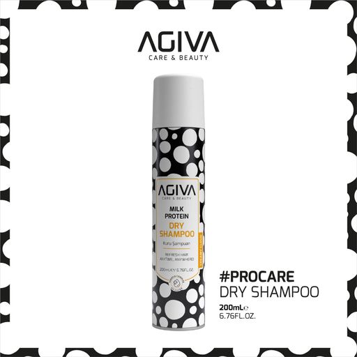 Сухий шампунь для волосся Agiva Milk Protein Dry Shampoo, 200 мл