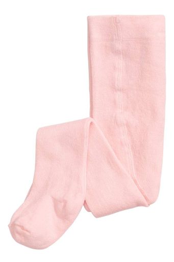 Колготки хлопковые для девочки H&M 0493103007 062-68 см (2-6 мес.) Розовый (1437448)