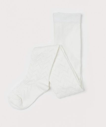 Колготки ажурные для девочки H&M 0291338-033 092 см (18-24 months) Белый (1437553)
