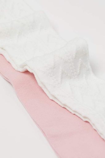 Колготки ажурные для девочки H&M 0291338-033 092 см (18-24 months) Белый (1437553)