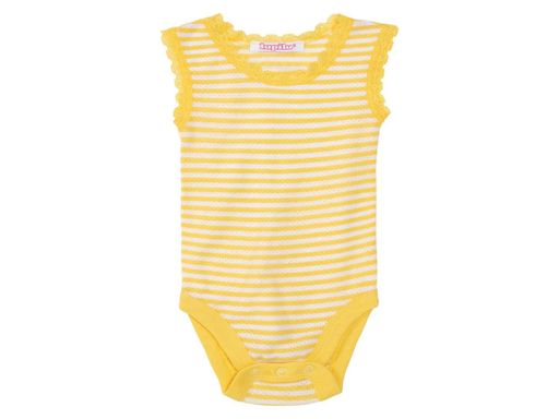 Боди ажурные набор 2 шт. для девочки Lupilu LIDL 370944 062-68 см (2-6 мес.) Желтый (1437585)